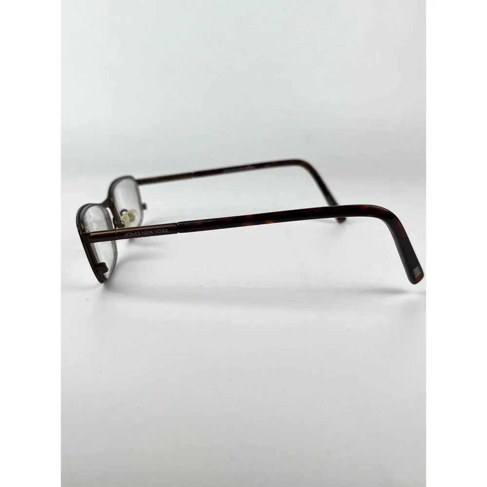 Jones New York J140 Women's Eyeglasses Frame Brown Plastic Full Rim 51-15-135 mm